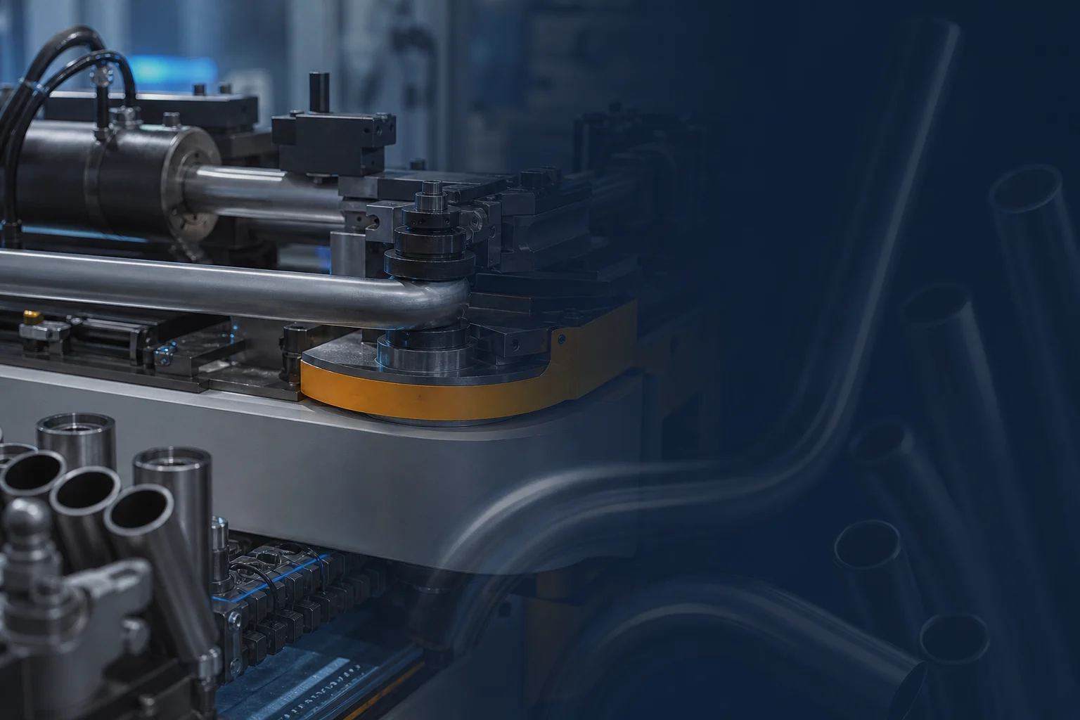 Metal tube bending and pipe processing application background