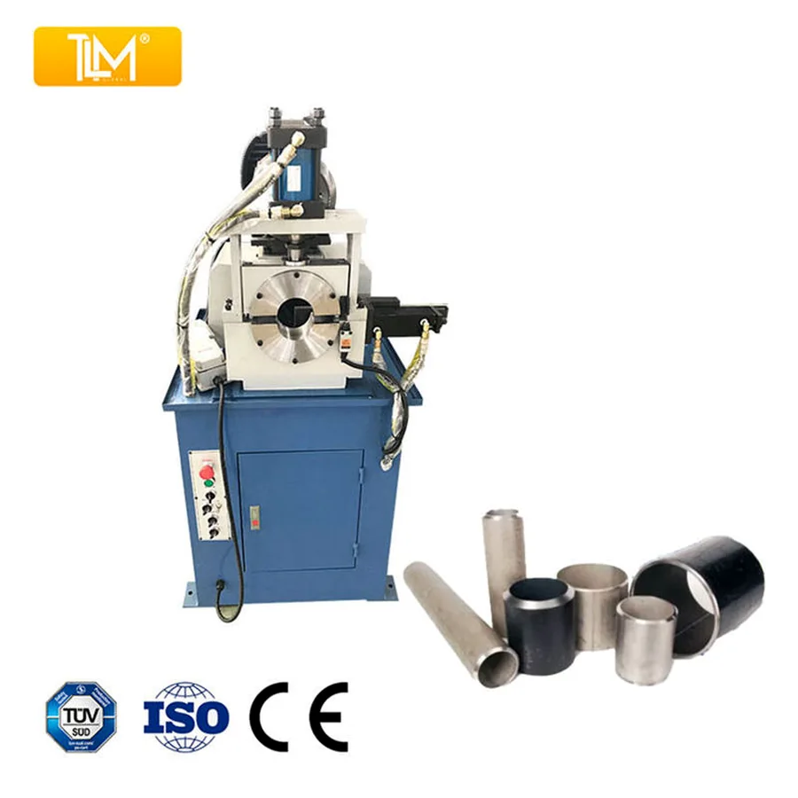 180 hydraulic pipe chamfering machine with sample pipe end parts