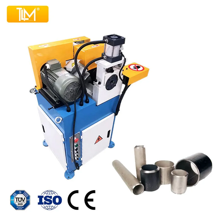 80 pneumatic pipe chamfering machine with pipe end samples