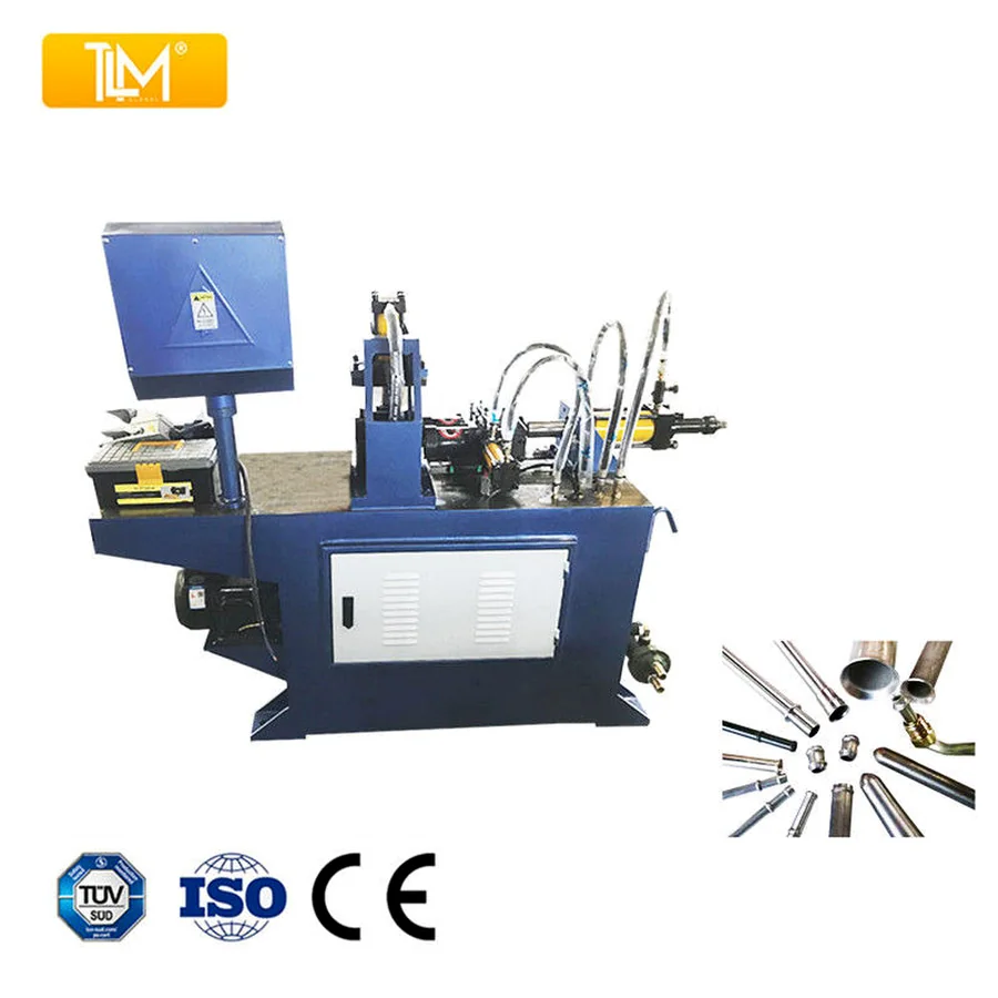 SG40-2 tube end forming machine with formed pipe end samples