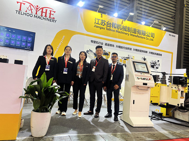 Jiangsu Telhoo Machinery Manufacturing Co., Ltd. appeared at the 13th China CNC Machine Tool Exhibition to showcase innovative pipe bending machine technology3