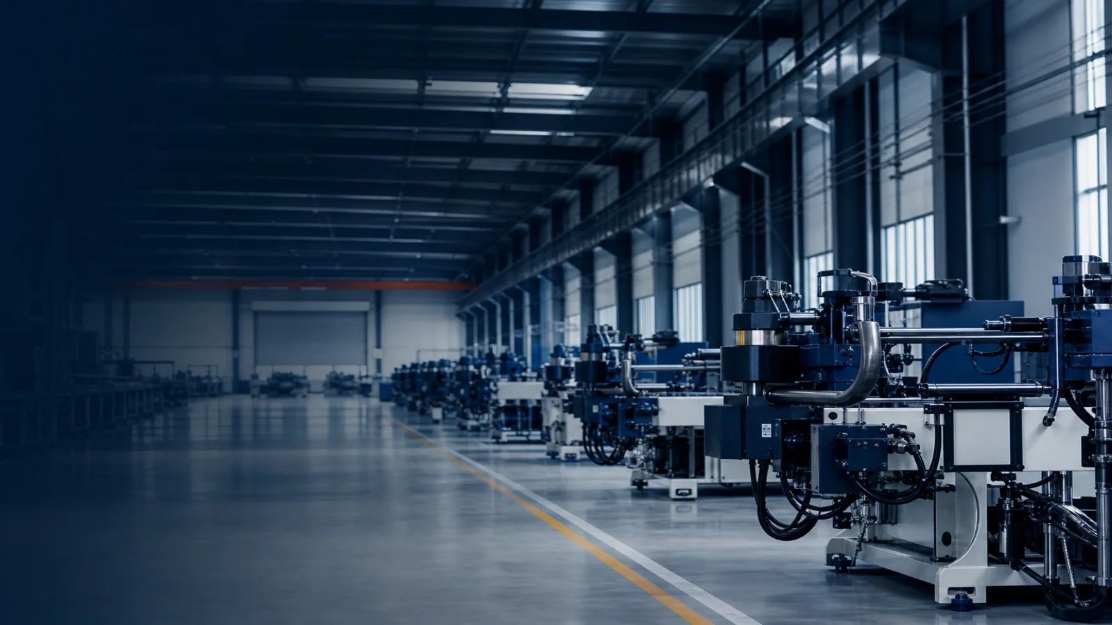 Telhoo modern pipe processing machinery workshop