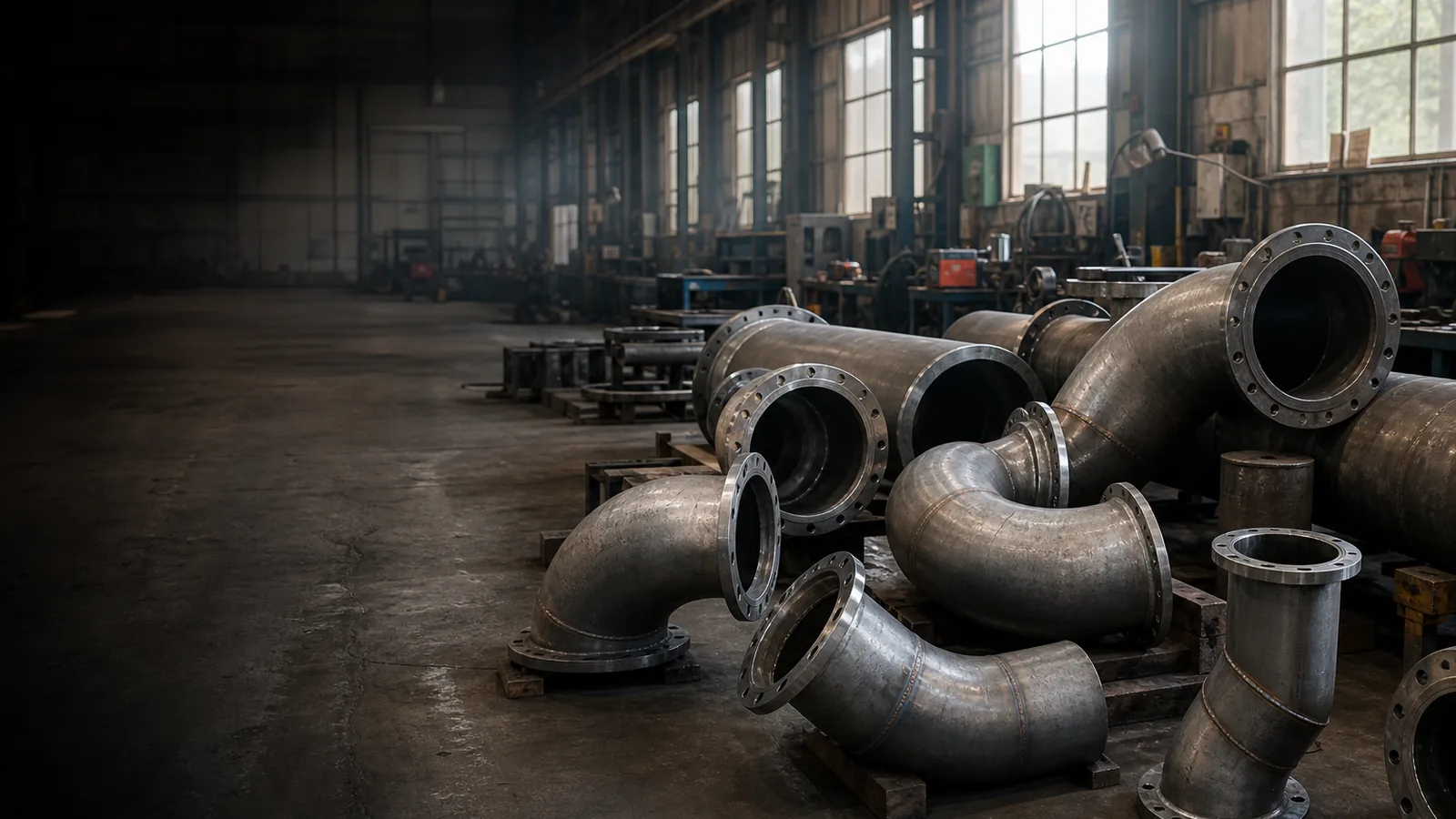 Pipe spool fabrication with large-diameter bends at the Telhoo workshop